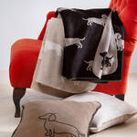 Image du produit pour 'Plaid doux Teckel en coton m�lang� - 2 coloris'