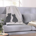 Image du produit pour 'Caw� Plaid r�versible Cats � motif chats, env. 150 x 200 cm'