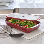 Image du produit pour 'Plats � four en verre avec couvercle - trois tailles'