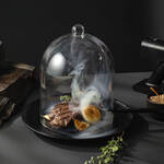 Image du produit pour 'Cloche de fumage - verre borosilicat,  18,5 cm, hauteur 25 cm'