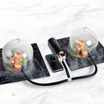 Image du produit pour 'Double tuyau pour pistolet  fumer (rf. 505T01) - pour fumage et fumage  froid'