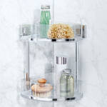 Image du produit pour '�l�gante �tag�re d'angle � 2 niveaux : fixation s�re sans percer'