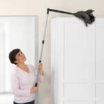 Image du produit pour 'Plumeau t�lescopique en plumes d'autruche - attire la poussi�re par �lectrostatique'