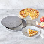 Image du produit pour 'Moule � tarte Birkmann perfor� avec fond amovible, acier carbone, � env. 30 cm'