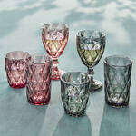 Image du produit pour 'Verres  eau et  jus : colors et tincelants  sculpture en diamant'