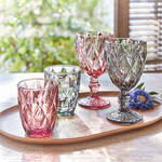 Image du produit pour 'Srie de verres  vin, colors et tincelants  sculpture en diamant'