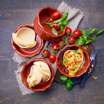 Image du produit pour 'Coffret cadeau Caccavelle - 4 grandes ptes en forme de coquille avec plats  four assortis'