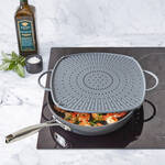 Image du produit pour 'Couvercle anti-projections 3 en 1 en silicone- galement utilisable comme dessous de plat et tapis de cuisson'