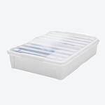 Image du produit pour 'Bo�te de rangement plate � roulettes avec couvercle rabattable, l/p/h env. 59/18,5/79 cm'