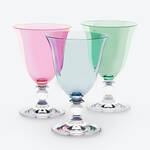 Image du produit pour 'Verres  eau en cristal colors  l'lgante forme vase'