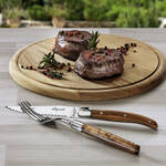 Image du produit pour 'Couverts Laguiole avec manche en prcieux bois d'olivier'