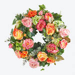 Image du produit pour 'Couronne florale durable aux roses somptueuses'