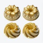 Image du produit pour 'De beaux gteaux aux fins motifs dans des moules en fonte d'aluminium antiadhsive '