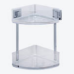 Image du produit pour '�l�gante �tag�re d'angle � 2 niveaux : fixation s�re sans percer'