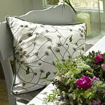 Image du produit pour 'Housse de coussin � P�querettes � - Fabrication artisanale allemande, 45 x 45 cm'