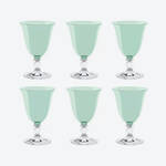 Image du produit pour 'Petits verres en cristal color�s � l'�l�gante forme �vas�e'