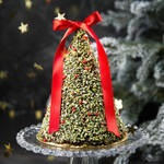 Image du produit pour 'Sapin de Nol 3D en chocolat (70 %) avec enrobage de pistaches - 350 g'