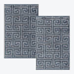 Image du produit pour 'Serviettes de toilette - 100 % coton, motif m�andre, 5 coloris'