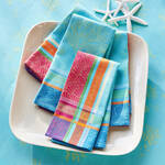 Image du produit pour 'Serviettes en coton Oc�an - lot de 4, 50 � 50 cm'