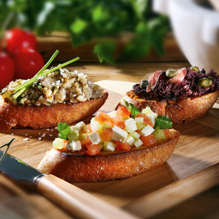 Image du produit pour ' Variation de trois crostini aux lgumes '