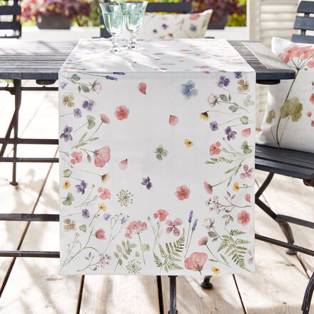 Image du produit pour 'Chemin de table au motif printanier de fleurs des pr�s'