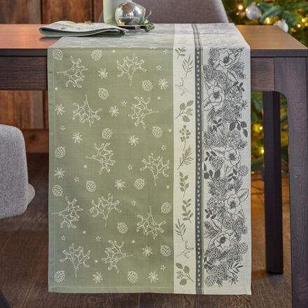 Image du produit pour 'Chemin de table - linge de table jacquard aux motifs de No�l'