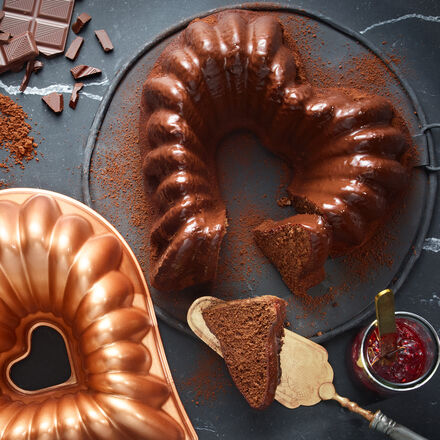 Image du produit pour 'Coeur en chocolat style Sachertorte'
