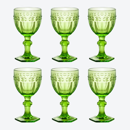 Image du produit pour 'De jolis verres  vin au dcor de laurier'