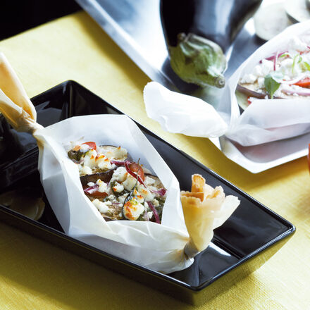 Image du produit pour 'Gratin d'aubergines et de tomates au fromage de chvre'