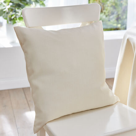 Image du produit pour 'Housse de coussin unie avec traitement anti-taches - 50/50 cm'