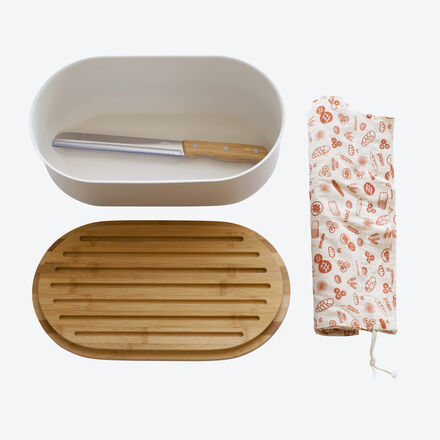 Image du produit pour 'La bote  pain avec couvercle-planche  dcouper garde pains et brioches super frais'