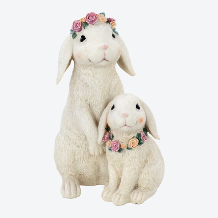 Image du produit pour 'Lapins d�coratifs avec fleurs pastel - Collection exclusive Julia Grote'