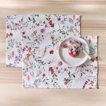 Image du produit pour 'Lot de 2 sets de table matelasss avec imprim digital - 2 pices, 35 x 50 cm'