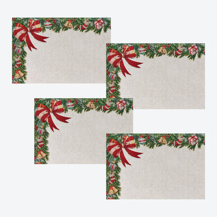 Image du produit pour 'Lot de 4 sets de table en gobelin - Guirlande - 32 x 48 cm'