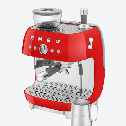 Image du produit pour 'Machine  caf  porte-filtre SMEG avec broyeur intgr, machine  expresso'