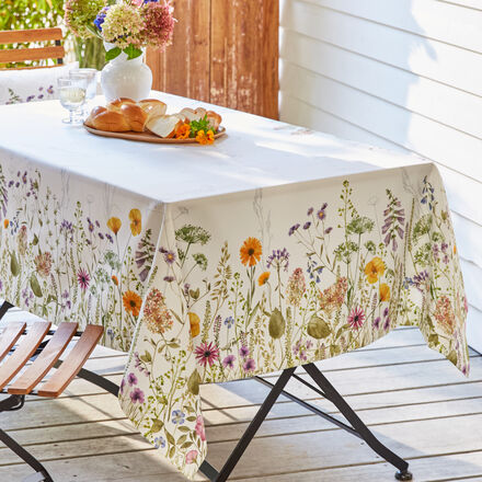 Tissu coton fleurs d'orchidées brunes sur fond gris - Tex Trend