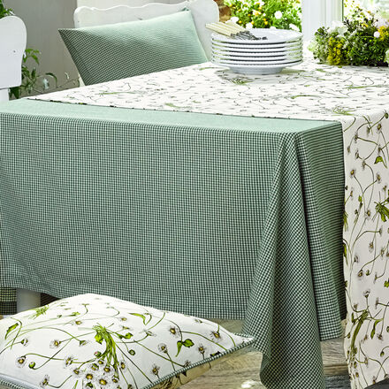 Image du produit pour 'Nappe � carreaux vichy verte - �l�gante, r�sistante et facile d'entretien, en 4 tailles'