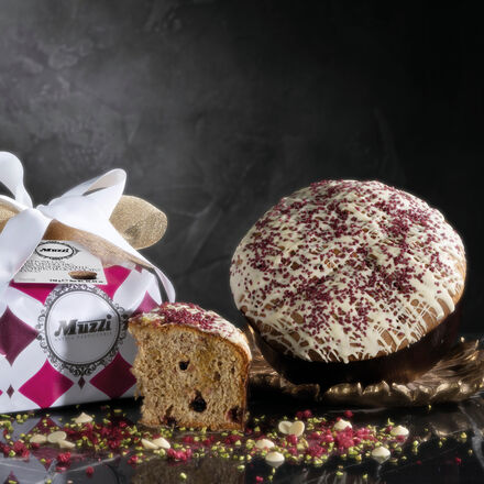 Image du produit pour 'Panettone � la cr�me de pistache et aux framboises confites, 750 g'