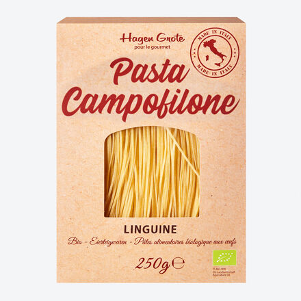 Image du produit pour 'Pâtes Campofilone BIO : Linguine aux œufs pour gourmets'