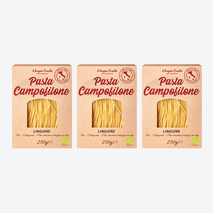 Image du produit pour 'Pâtes Campofilone BIO : Linguine aux œufs pour gourmets'