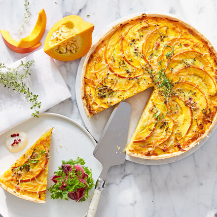 Image du produit pour 'Quiche au potiron avec fromage de montagne et lard'