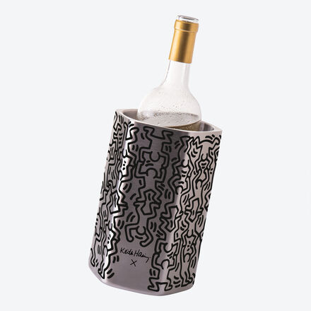 Image du produit pour 'Rafrachisseur  vin Keith Haring - dition design, acier inoxydable, 21,5 cm de haut'