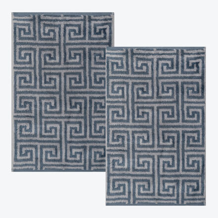 Image du produit pour 'Serviettes de toilette - 100 % coton, motif m�andre, 5 coloris'