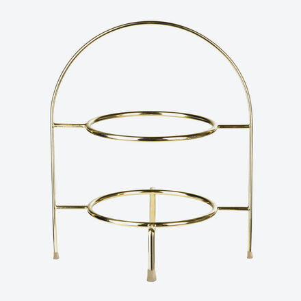 Image du produit pour 'Serviteur dor� avec deux assiettes en porcelaine pour un arrangement �l�gant'